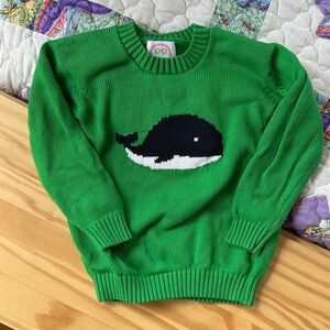 Posh Pickle Sweater with Whale Design